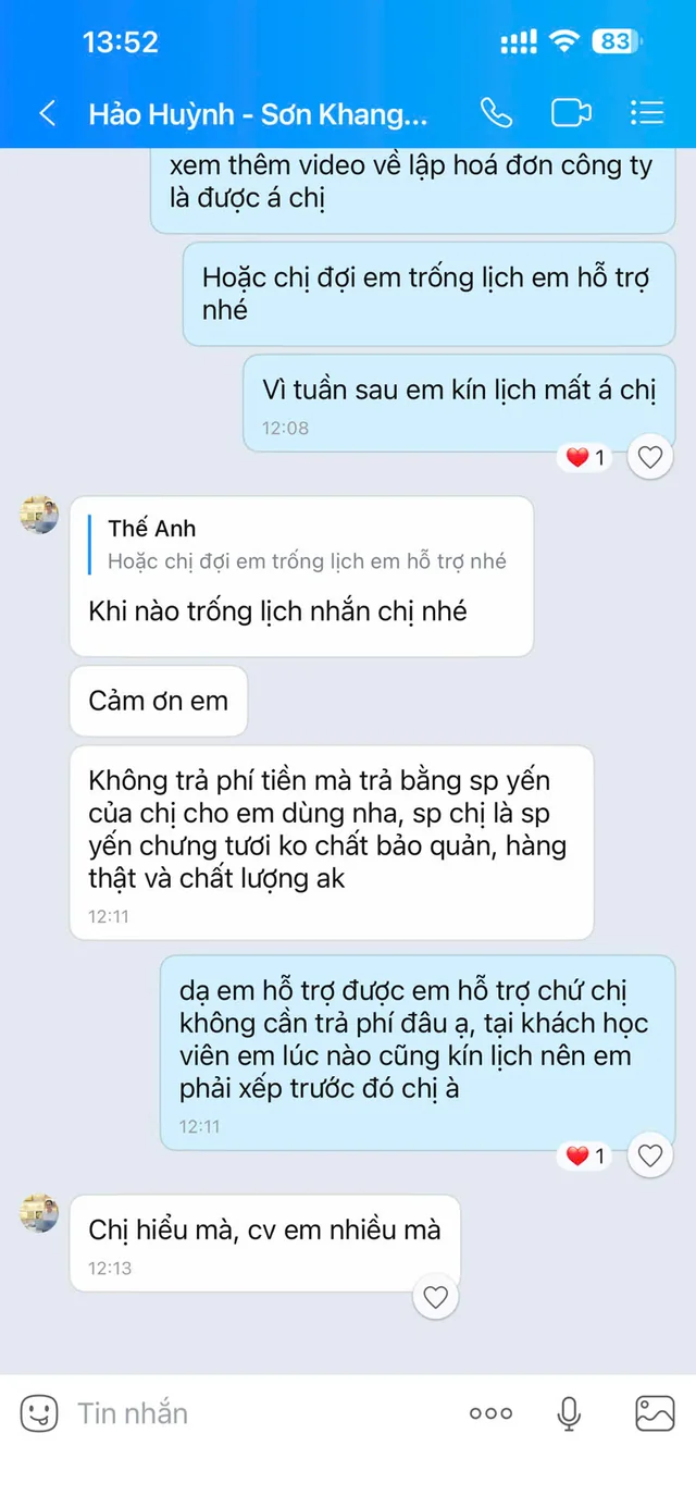 Trao đổi hỗ trợ và sắp xếp hướng dẫn thực tế